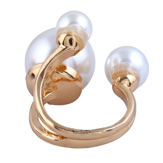 Minimalist Pearl Ring | Statement Ring | Adjustable Ring | Faux Pearl