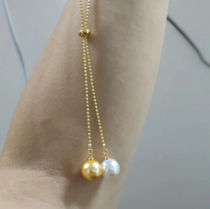 14K Gold Mesh Lace Necklace