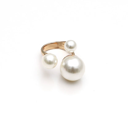 Minimalist Pearl Ring | Statement Ring | Adjustable Ring | Faux Pearl