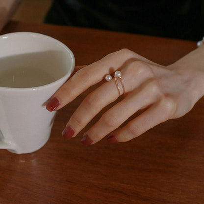 women-Ring-freshwater pearl-gift for her