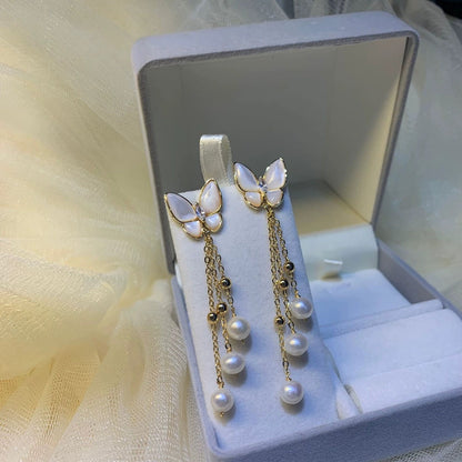 women-Necklace-butterflies-earrings