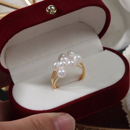 women-Ring-freshwater pearl-gold
