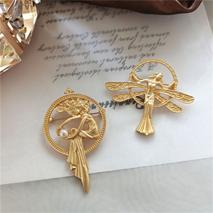 women--angels-brooch