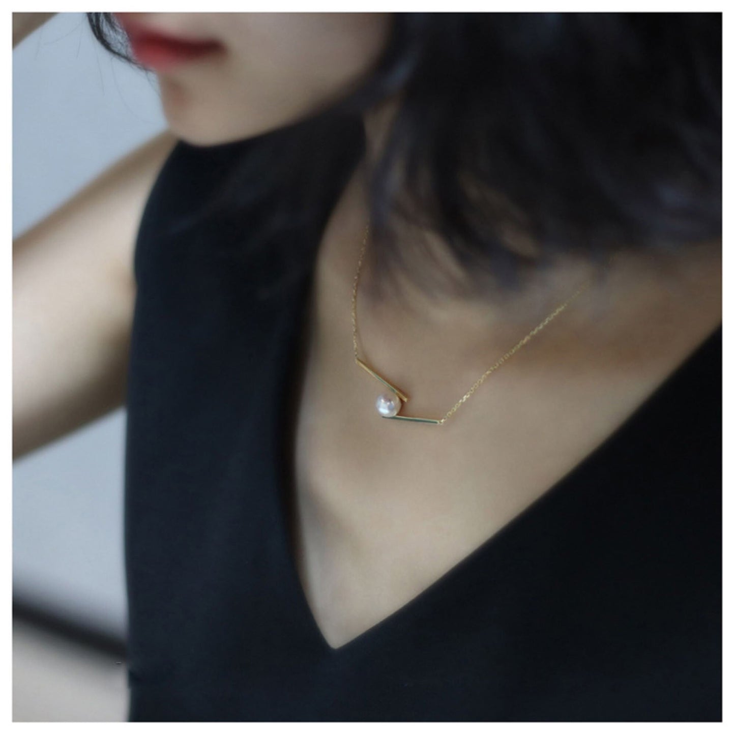 women-Necklace-freshwater pearl-gift for her