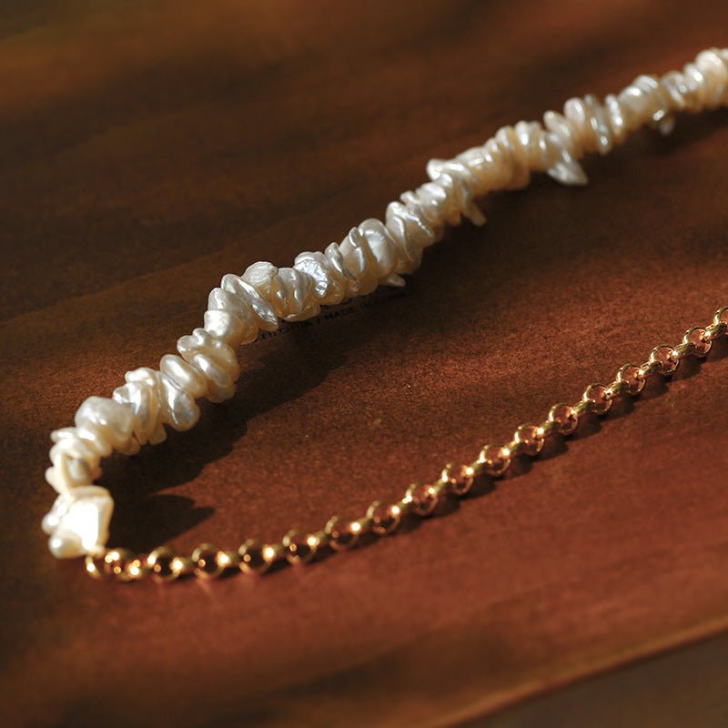 women-Necklace-boho-freshwater pearl